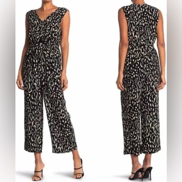 Rails Pants - Rails Black Irene Printed Sleeveless Jumpsuit